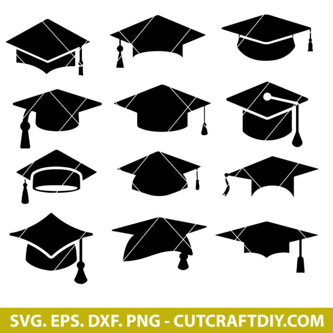 Graduation Cap SVG Bundle