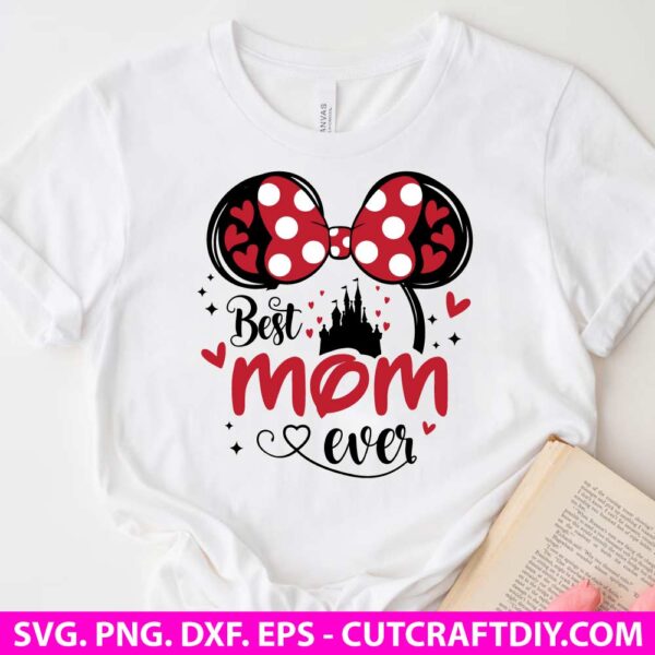 Best Mom Ever Minnie Head SVG