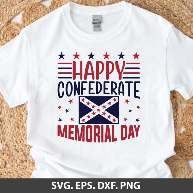 Happy Confederate Memorial Day SVG