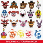 Five Nights Freddy SVG, 5NAF Svg, FNAF SVG, Freddy's Svg Bundle, PNG, Cut Files for Cricut and Silhouette - Digital Download