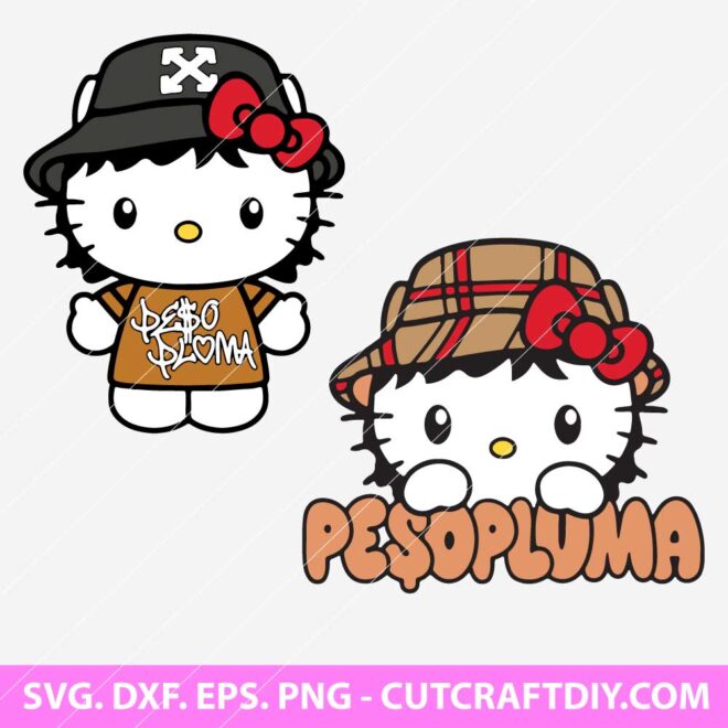 Peso Pluma Hello Kitty SVG