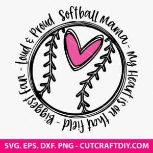 Softball Mama SVG