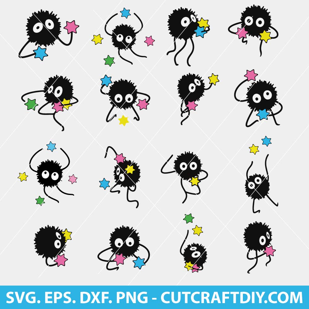 Soot Sprites Svg, Sprites Candy Svg Bundle, Susuwatari Png, Anime Svg ...