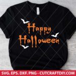 Happy Halloween SVG DXF EPS PNG Vector Cutting Files for Cricut and Silhouette Instant Download