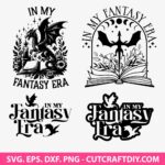 Fantasy book Svg, In my fantasy era Svg, Book lover Svg, png, dxf, eps, Cut Files for Cricut, Silhouette, Instant Download