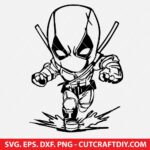 Deadpool Character SVG PNG DXF EPS Cut Files for Cricut and Silhouette - Digital Download