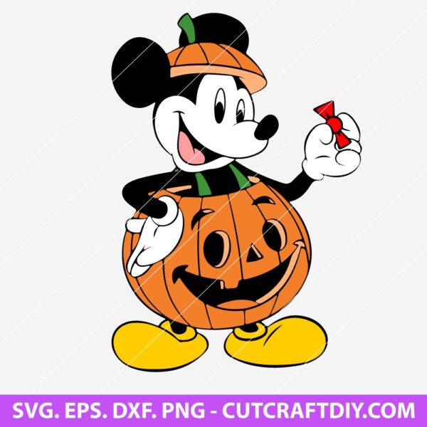 Mickey Mouse Pumpkin Halloween SVG