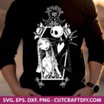 Nightmare Before Christmas SVG, Jack and Sally SVG, Halloween SVG, PNG, DXF, EPS, Cut files for Cricut and Silhouette, Digital Download