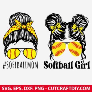 Softball SVG Cut File