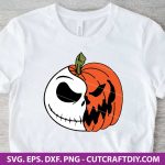 Jack Skellington SVG, Nightmare Before Christmas SVG, Pumpkin King cut file, Halloween Town SVG, Tim Burton SVG design, PNG, DXF, EPS