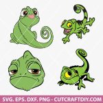Pascal and Rapunzel SVG, Tangled Pascal SVG, Princess SVG, Magical SVG, Vinyl cutting file, PNG, DXF, EPS for Cricut, Silhouette, ScanNcut