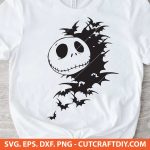 Jack Skellington SVG, Nightmare Before Christmas SVG, Tim Burton SVG, Halloween SVG, Christmas SVG, Jack Skellington face SVG, PNG