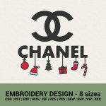 Christmas Embroidery Design, SIZES:  4.5