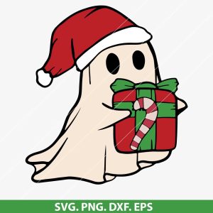 Cute Christmas Ghost SVG