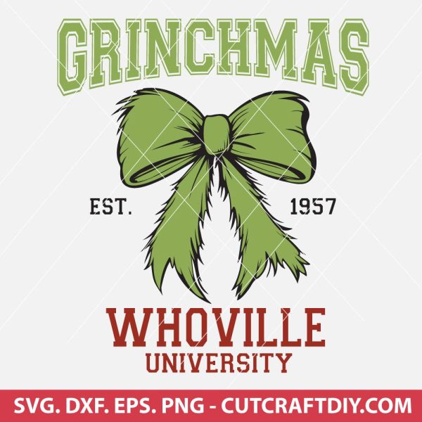 Grinchmas Whoville University SVG