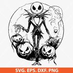 The Nightmare Before Christmas SVG, Jack Skellington SVG, Pumpkin King SVG, Halloween Jack SVG, Tim Burton SVG, Cricut Jack Skellington