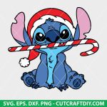 Stitch With Christmas Candy SVG, Stitch holiday SVG, Lilo & Stitch Christmas SVG, Stitch Christmas t-shirt SVG, Cricut Christmas SVG
