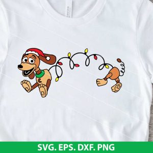 Christmas Slinky Dog SVG