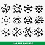 Snowflake Bundle SVG, Cricut snowflake, winter SVG, holiday crafting, Christmas decor SVG, digital snowflake, snowflake ornament SVG