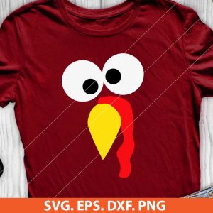 Thanksgiving Turkey Face SVG