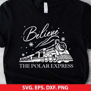 Polar Express Believe Christmas Train SVG