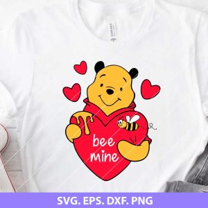 Be Mine Winnie the Pooh SVG