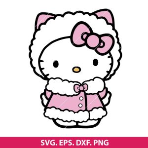 Hello Kitty Christmas SVG