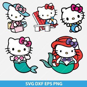 Cute Hello Kitty svg