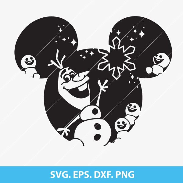 Olaf Mickey Ears SVG