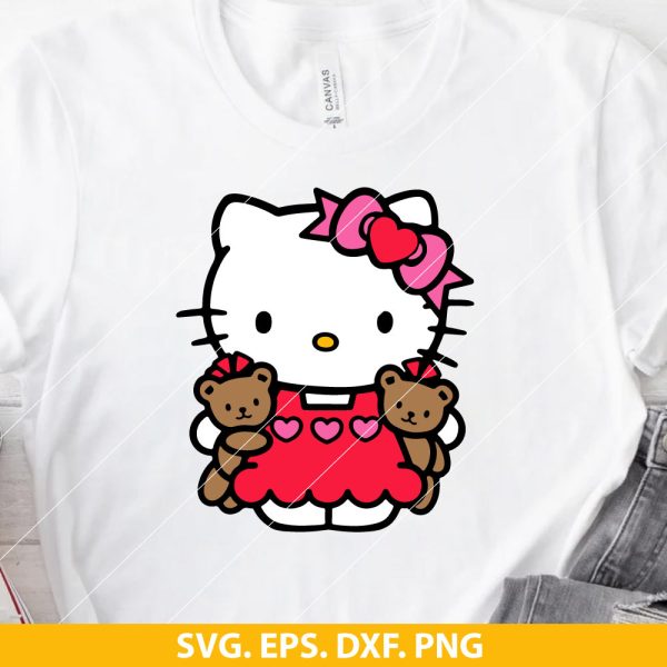 Valentine Hello Kitty SVG