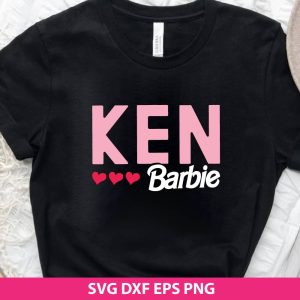 Ken and Barbie love SVG