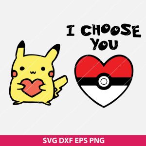 Pikachu Valentine SVG