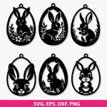 Easter Bunny SVG, Bunny SVG Bundle, Easter Cut Files, Cricut Easter Designs, Silhouette Bunny Clipart, Rabbit SVG, Spring SVG, Easter Shirt SVG