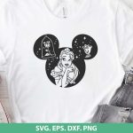 Princess Ariel SVG, Ariel SVG, Little Mermaid Cut File, Mermaid Silhouette SVG, Underwater Theme SVG, Kids’ Mermaid Shirt Design, Fairy Tale SVG