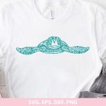 Sea Turtle SVG, Turtle Clipart, Ocean Animal SVG, Marine Life Cut File, Beach SVG, Coastal Decor, Sea Life Vector, Cricut Turtle Design